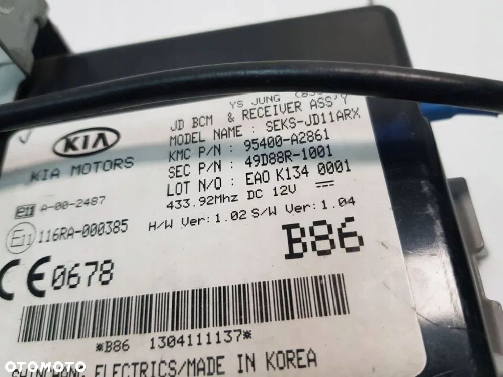 STEROWNIK MODUŁ BCM 95400-A2861 KIA CEED II - 3