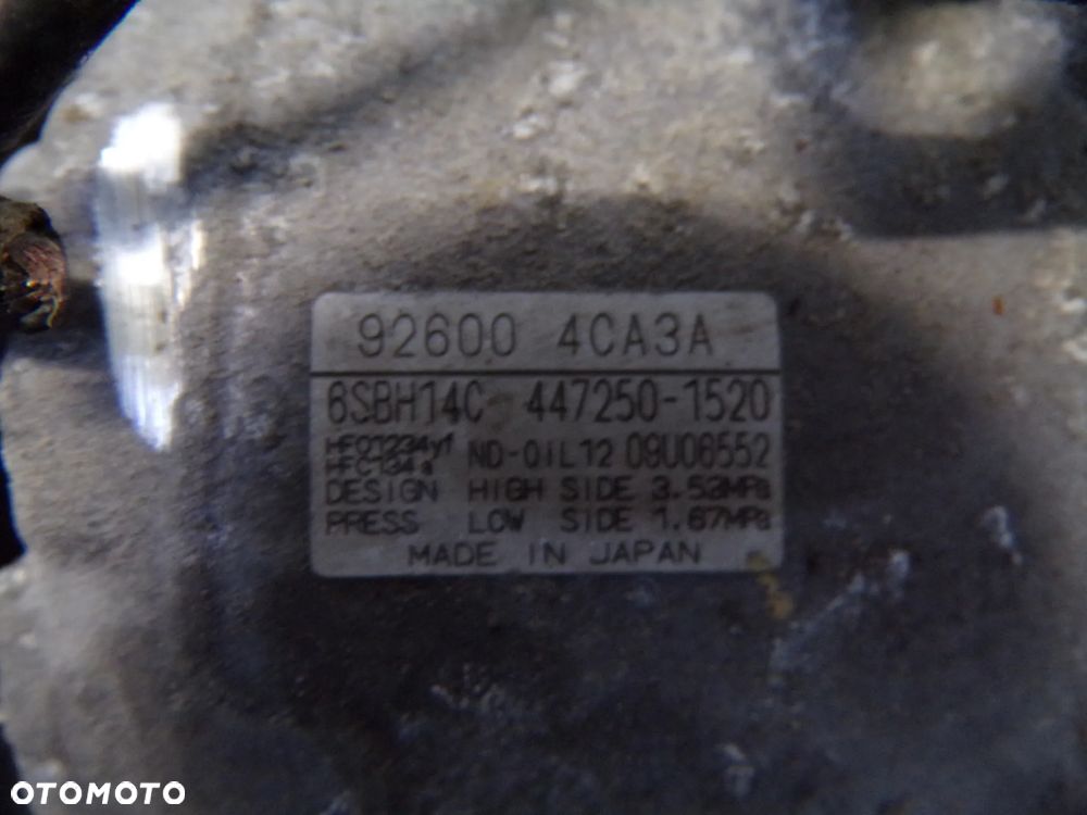 SPRĘŻARKA KOMPRESOR KLIMATYZACJI NISSAN X TRAIL T32 92600 4CA3A - 2