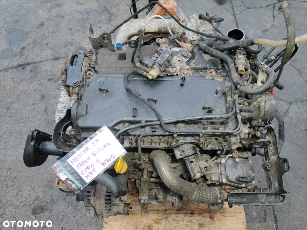 Silnik 2.3 dCi 135/165KM Bi-Turbo M9T 702 kompletny tak jak wyjęty z auta 250tys/km do Renault Master III Lift 14-19r IV lub Opel Movano B, Film z pracą - 2