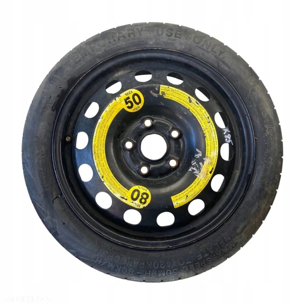 KOŁO DOJAZDOWE 125/70R16 5X112 1K0601027F SEAT LEON II ALTEA TOLEDO III - 1