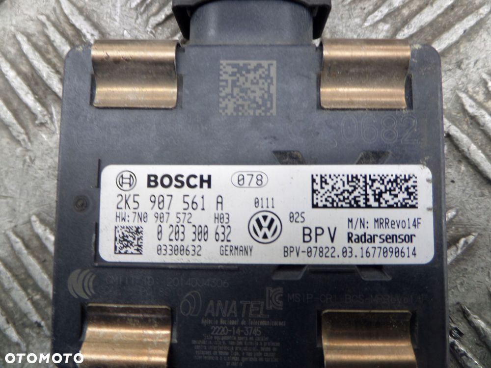radar distonic sensor vw audi skoda seat 2k5907561a oryginał - 2