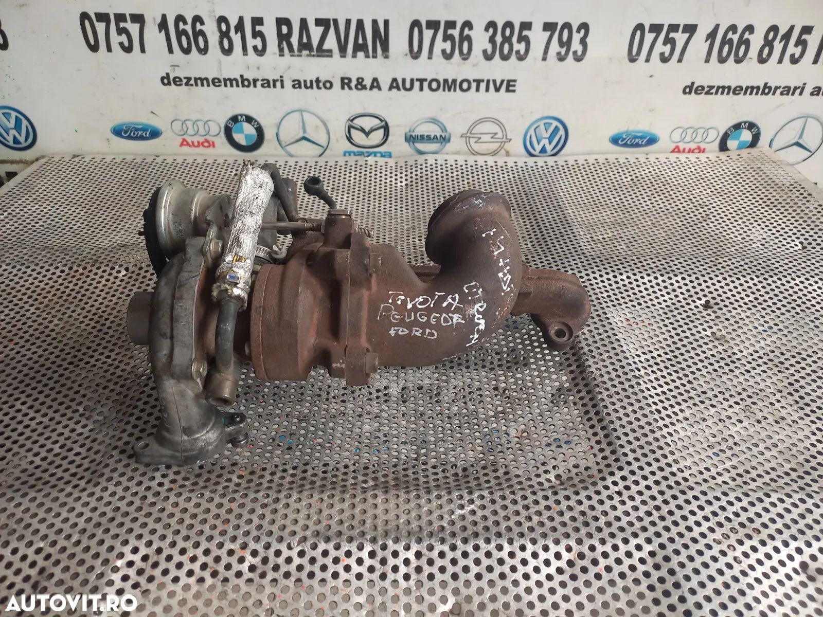 Turbo Turbina Ford Peugeot Citroen Toyota 1.4 Hdi Tdci Cod KP35- Fiesta C1 C3 Xsara Nemo 206 307 Et - 1