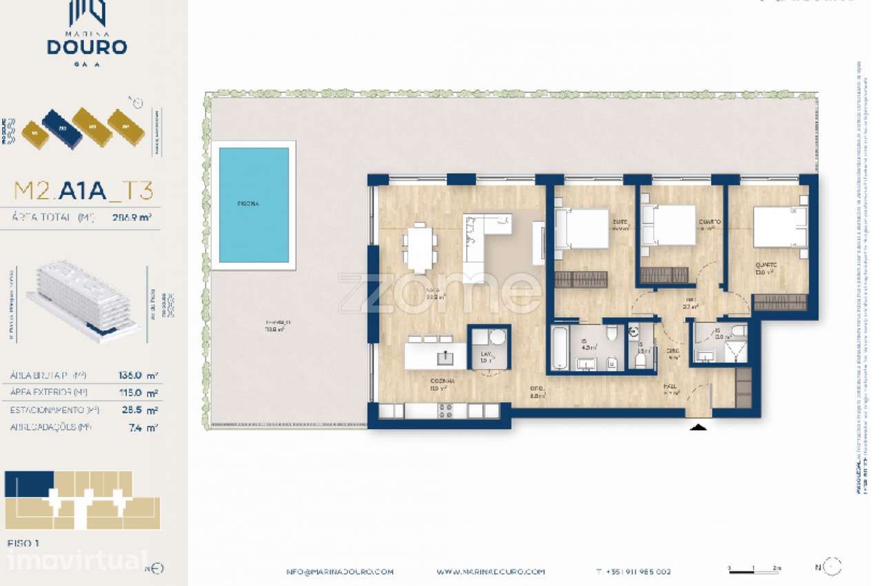T3 - Empreendimento Marina Douro 2 - A - Grande imagem: 2/17