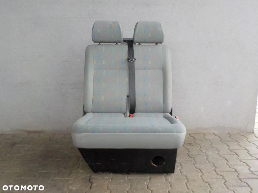 VW T5 FOTEL PODWÓJNY PASAŻERA PRZÓD DWÓJKA INKA - 2