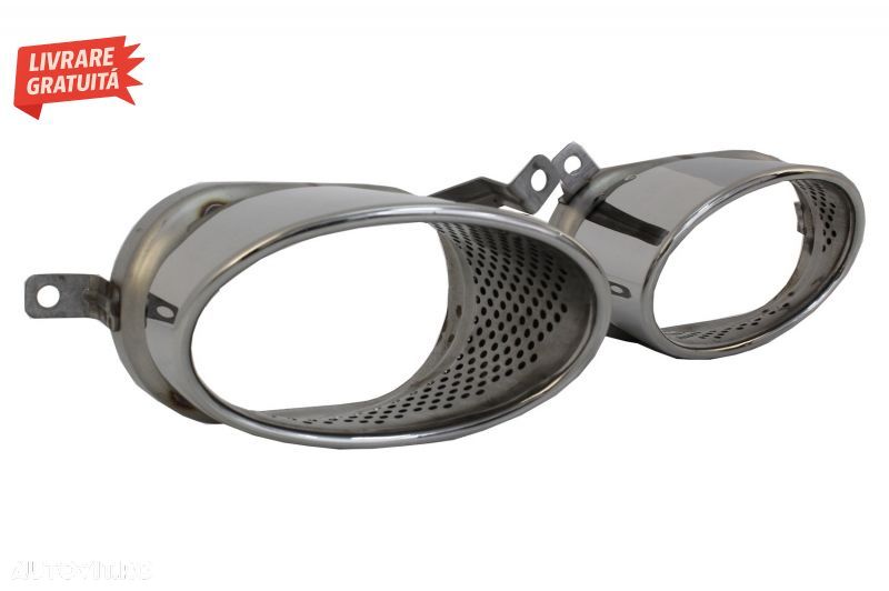 Bara Fata cu Difuzor Spate Negru si Ornamente Evacuare Audi A7 4G Facelift (2015-2- livrare gratuita - 12