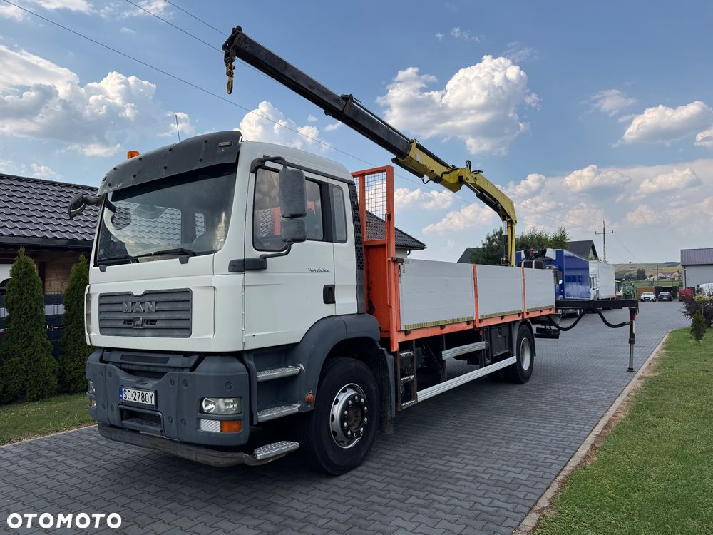 MAN MAN TGA 18 320 Niski przebieg 247 000 km klimatyzacja resor Hds Fassi 150 sterowanie radiowe - 5
