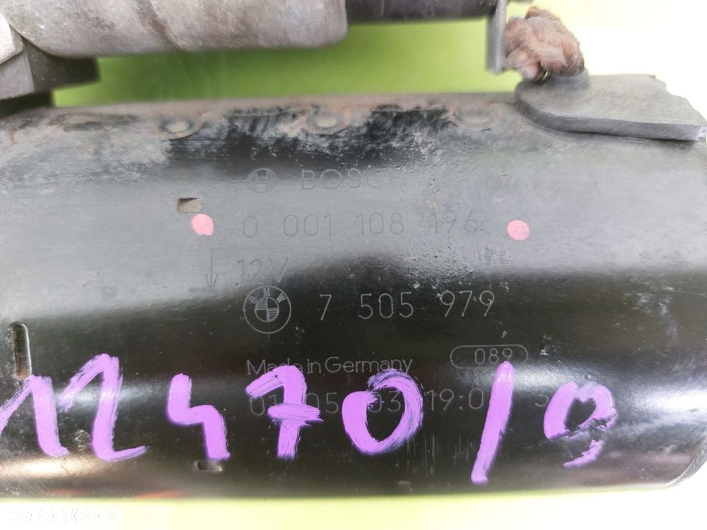 Rozrusznik BMW 3 E46 1,8 16V 98-07 R 000108126 7505979 BOSCH - 3