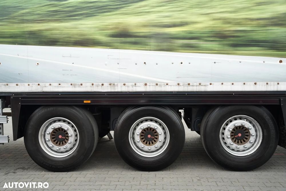 LeciTrailer CONTAINER / ELEVATOR PALFINGER 2.500 KG / AXĂ RIDICATĂ / SAF / PODEA REZISTENTĂ / OBLOANĂ RULOU - 20