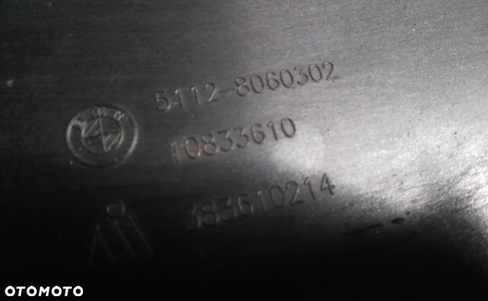 BMW 1 F20 F21 M pakiet  spojler hokej dokładka zderzaka tył 51128060302 - 6
