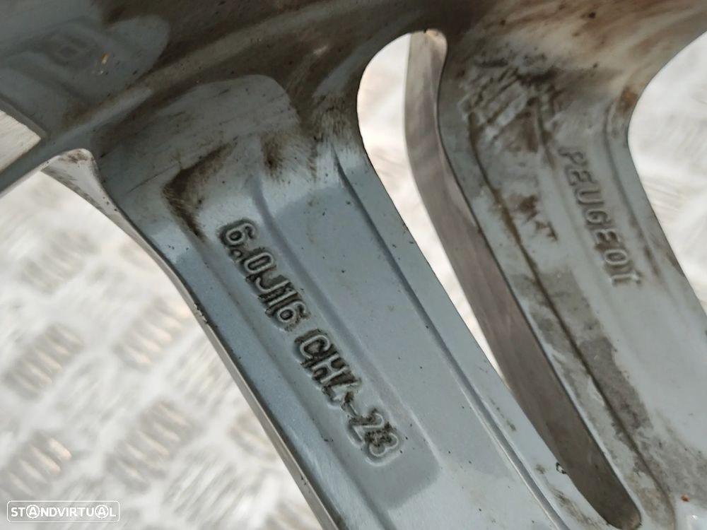 Conjunto de jantes 16 originais Peugeot 208 6J ET23 4x108 - 11