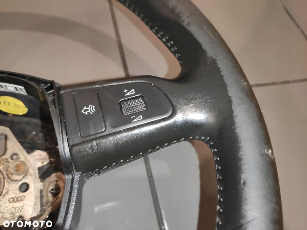 AUDI A6 C6 KIEROWNICA MULTIFUNKCJA MANETKI ŁOPATKI SKÓRA ORYGINAŁ - 5