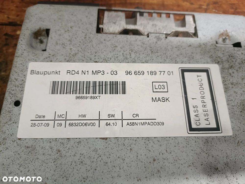 CITROEN C3 PICASSO 08-12 radioodtwarzacz radioodbiornik radio 966591897701 * - 3
