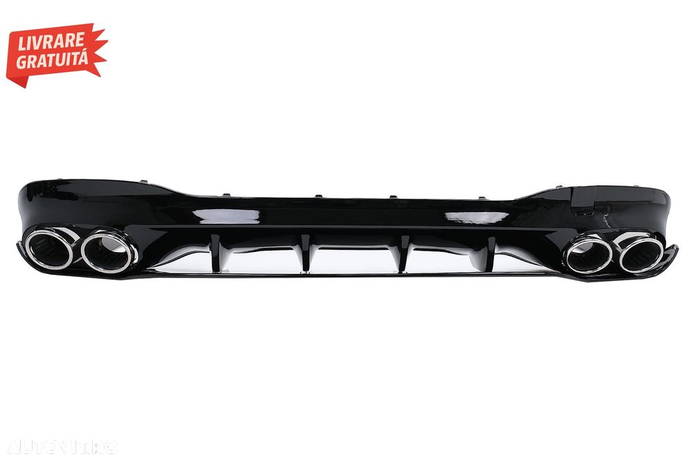 Difuzor Bara Spate cu Ornamente Evacuare Mercedes CLA X118 Shooting Brake C118 Cou- livrare gratuita - 1
