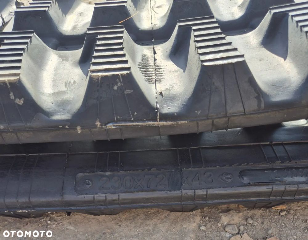 Gąsienica gumowa 230x72x43 BK Track JCB YANMAR VOLVO - 4