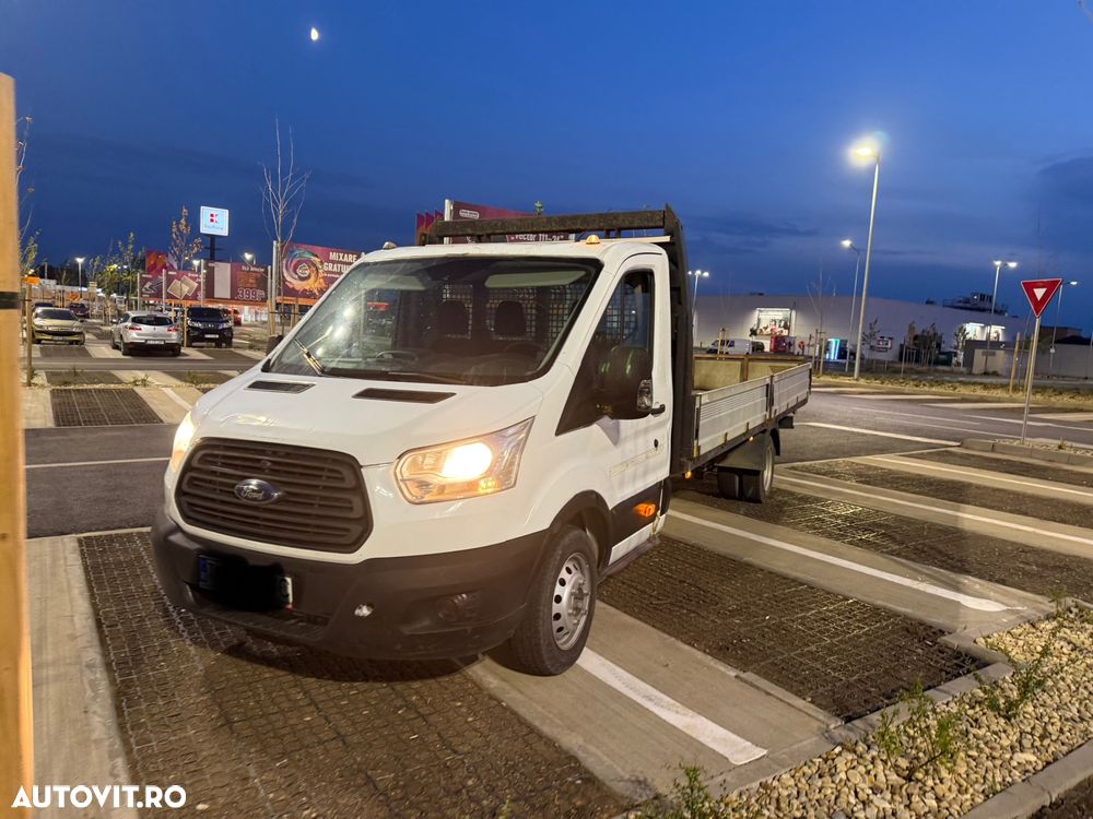 Ford Transit 2016 2.2 Punte Dubla L4 L5 XL XXL Bena 5.5m lunga TVA luata din reprezentanța Ford RO Km reali carte service Istoric Fără probleme Bena Aluminiu Dokka Camioneta NU Mercedes Sprinter VW crafter Boxer Pick-Up 4 bucăți disponibile diferite marim - 16