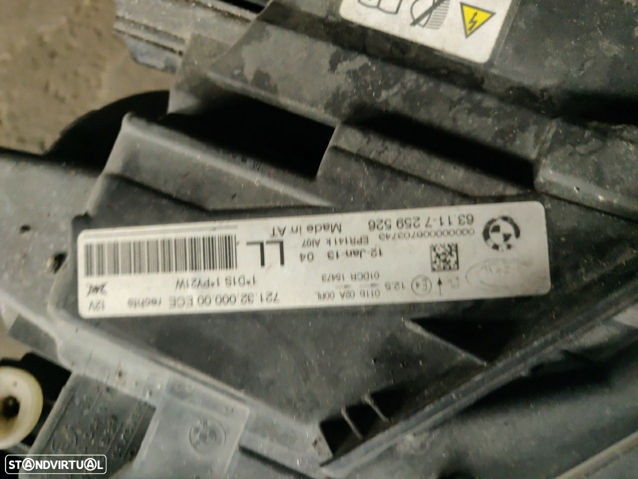 Farol Frente Direito / Otica Direita Bmw 3 (F30, F80)  63117259526 / 7 - 3
