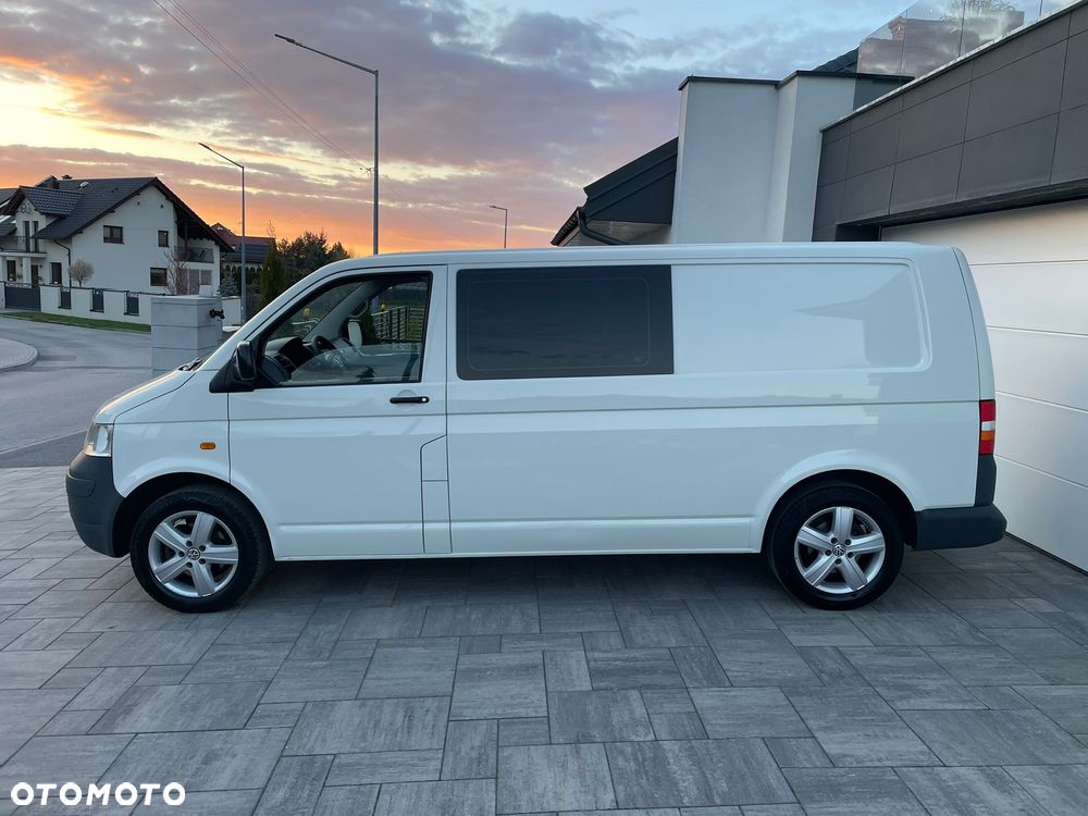 Volkswagen TRANSPORTER T5 L2H1 Długi Klima Skóry Tempomat Brygadówka Dubel Kabina - 8