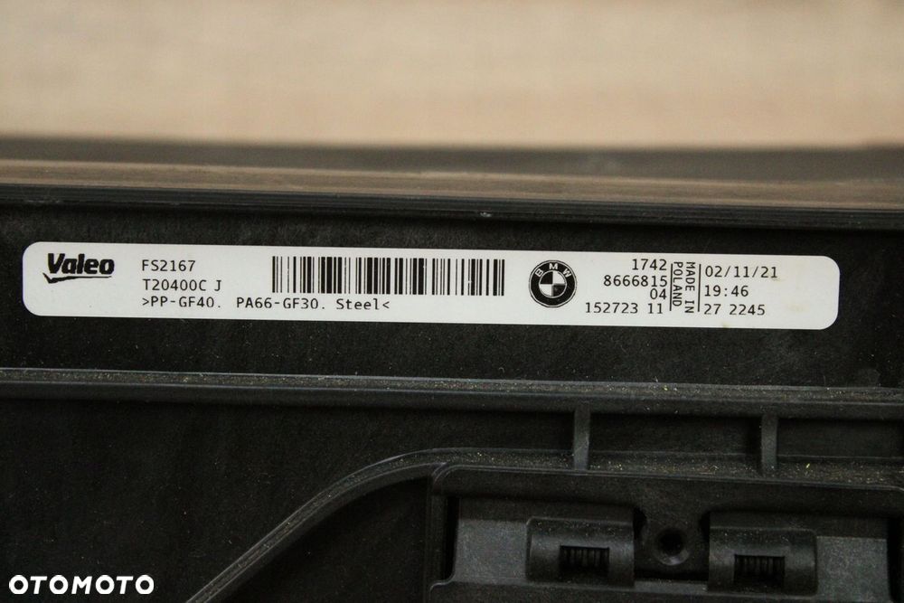 CHŁODNICE WENTYLATOR KOMPLET BMW G22 430i Xdrive 2.0 G20 G21 G23 G26 Z4 - 10