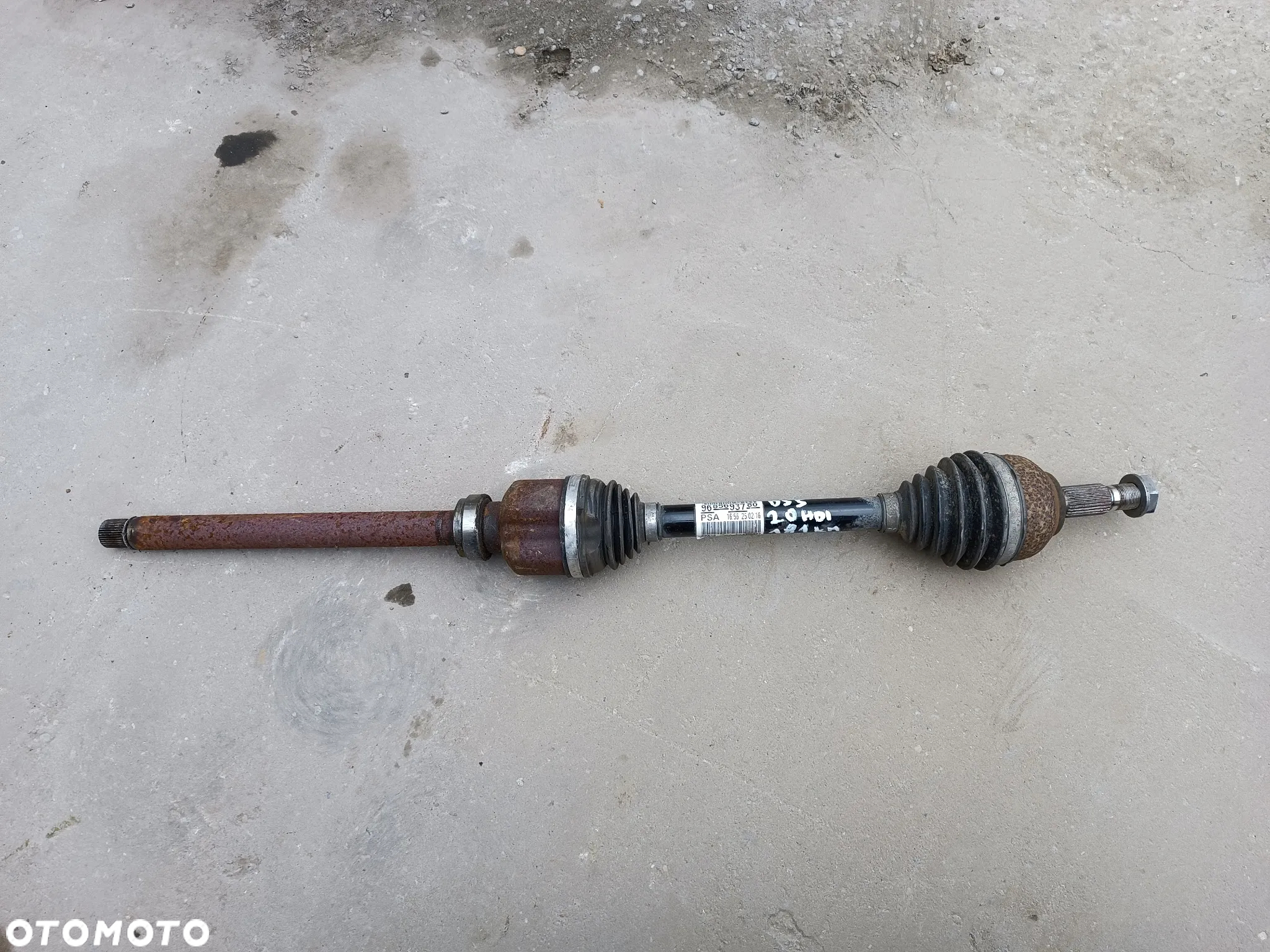 PÓŁOŚ PRAWA DŁUGA 9685693780 2.0 BLUE HDI CITROEN DS5 - 2
