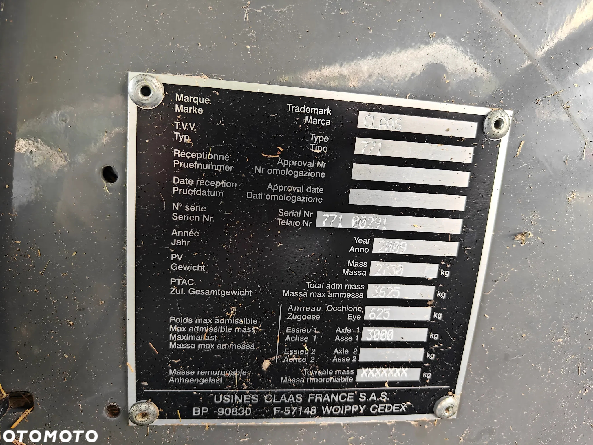 Claas Variant 370, 2009rok - 5
