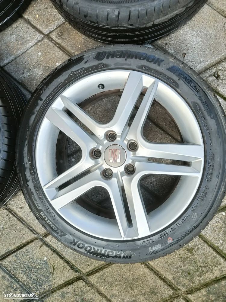 4 jantes 17 SEAT furação 5x112 com  pneus - 6