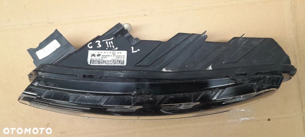 CITROEN C3 III LIFT ŚWIATŁO DO JAZDY DZIENNEJ LED LEWY PRAWY USZKODZONY - 7