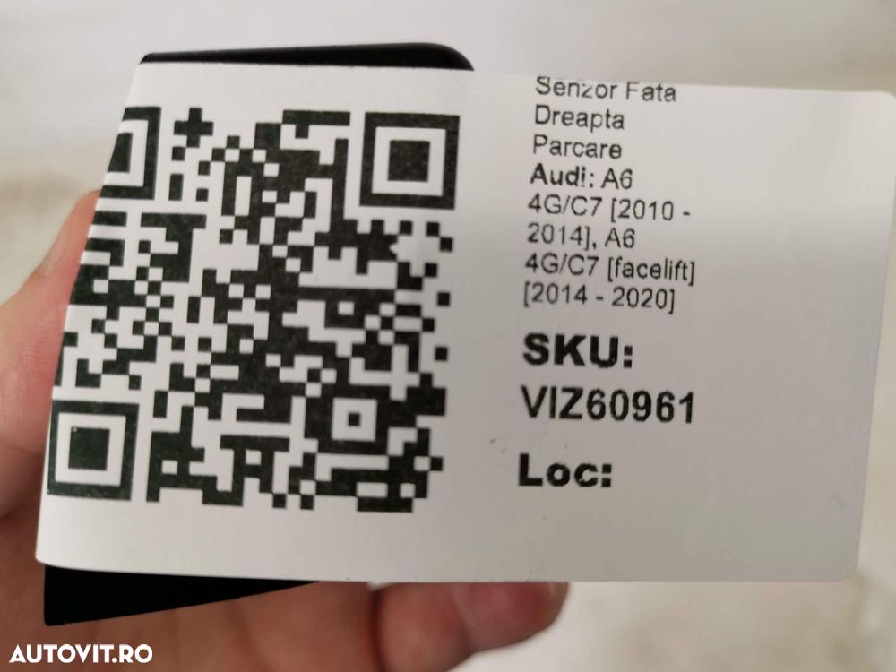 Suport Senzor Fata Dreapta Parcare Audi A6 4G/C7 2010 2011 2012 2013 2 - 8