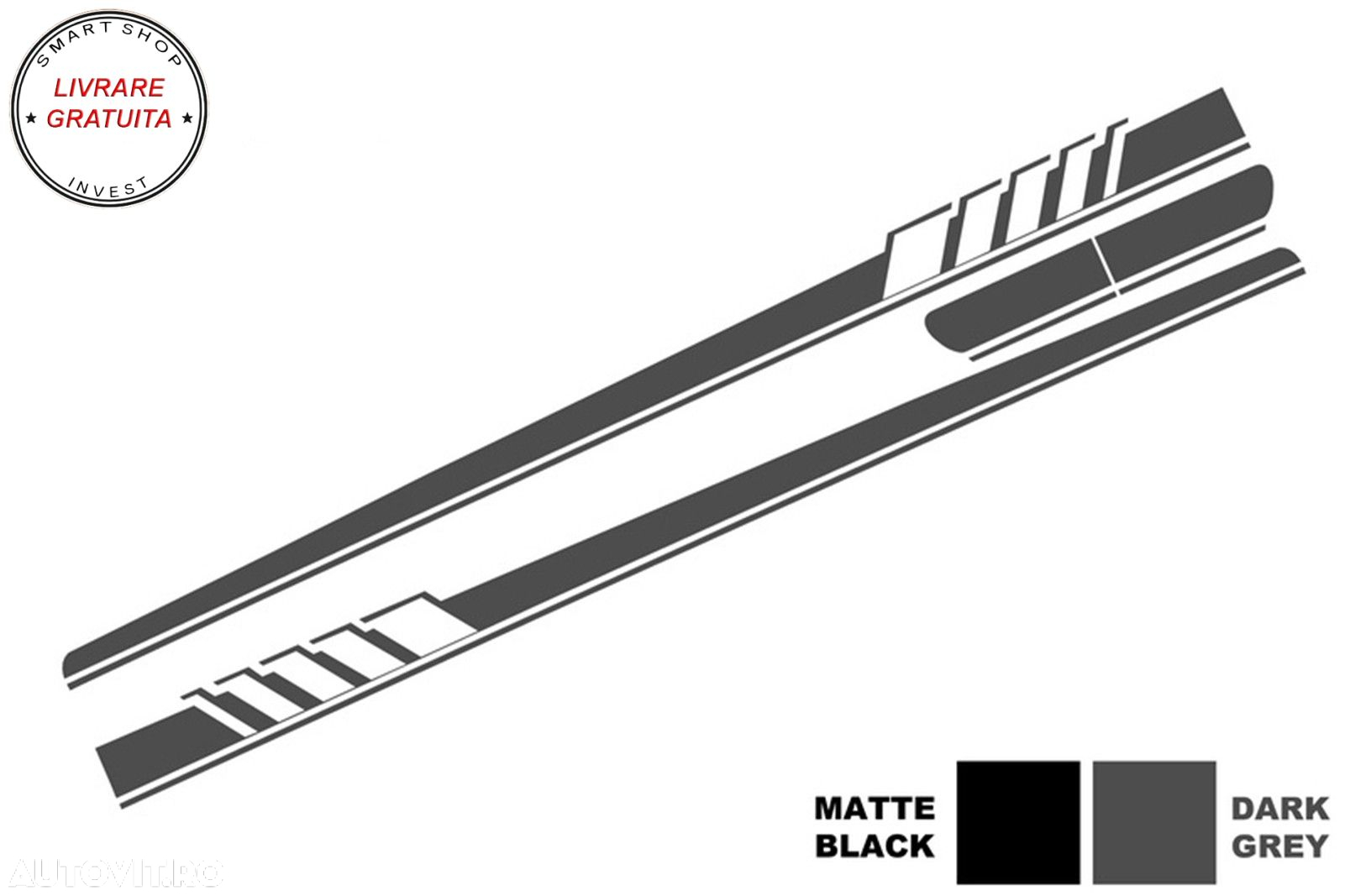 Set Stickere Capota Plafon Portbagaj si Laterale Gri Inchis Mercedes C205 Coupe A2- livrare gratuita - 6