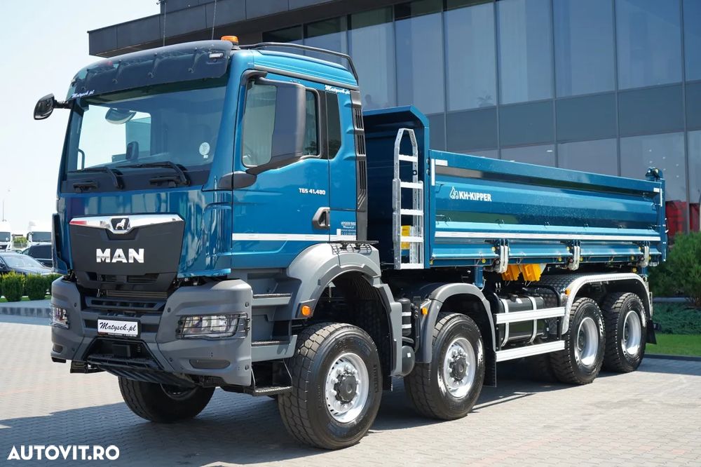 MAN TGS 41.480 / 8x8 / BASCULANĂ SPATE / MANUAL / NOU NOU / KH-KIPPER / - 18