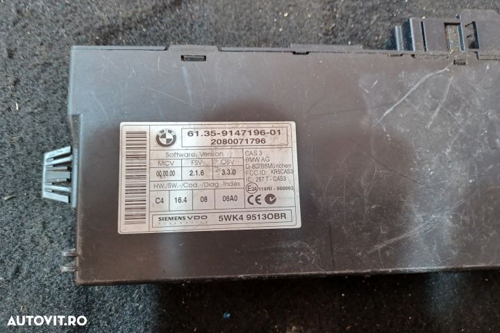 Modul confort 9147196 9147196-01 9147196 9147196-01 BMW Seria 3 E91 [ - 3