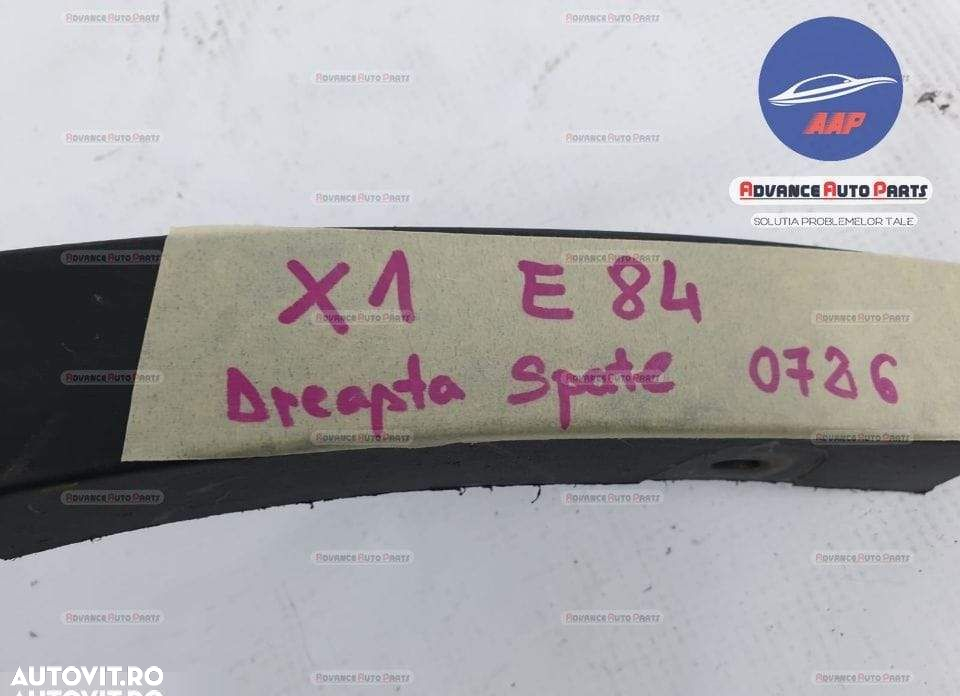 Bandou overfender dreapta spate BMW X1 E84 original in conditie buna. - 6