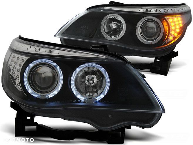 Lampy Reflektory LED BMW E60/E61 03-07 Black - 1