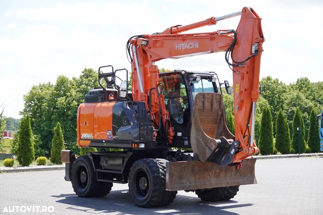 Hitachi 145W / EXCAVATOR PE ROȚI / 2019 / CAMERĂ / CONTRACT DE SERVICE POST-SERVICE - 10