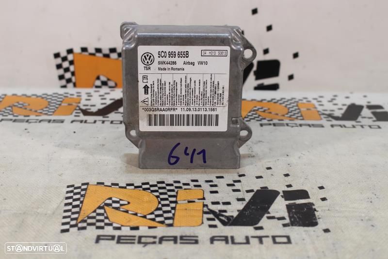 Centralina De Airbags Volkswagen Golf Vi (5K1)  5C0959655b / 5Wk44286 - 1