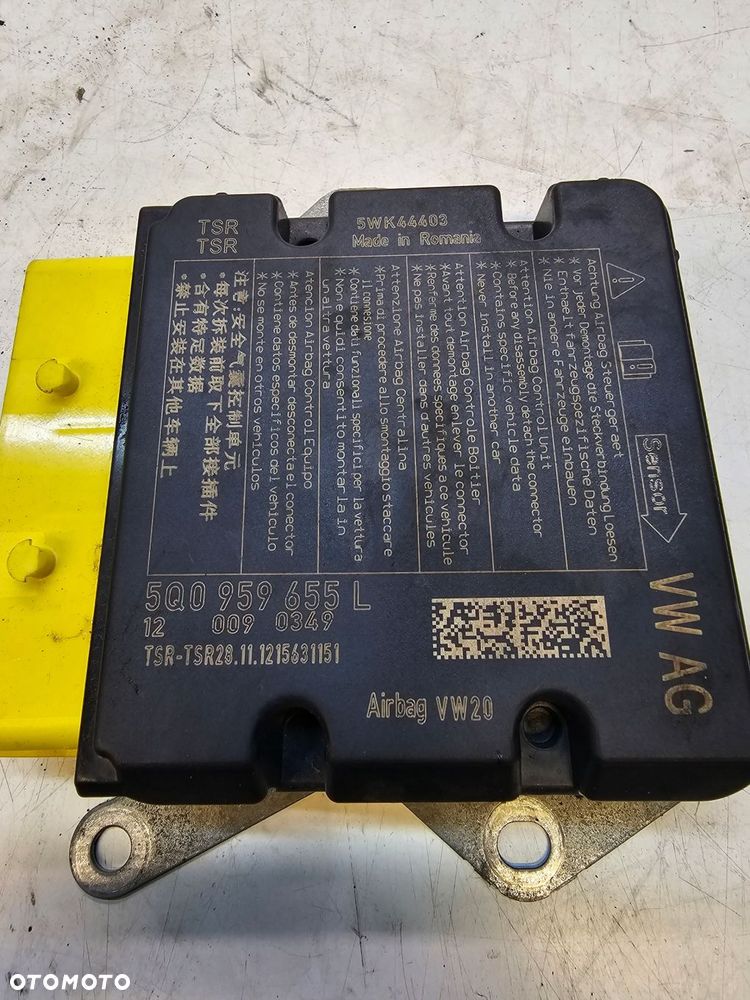 SENSOR PODUSZEK AIR BAG AUDI A3 8V VW 5Q0959655L - 4