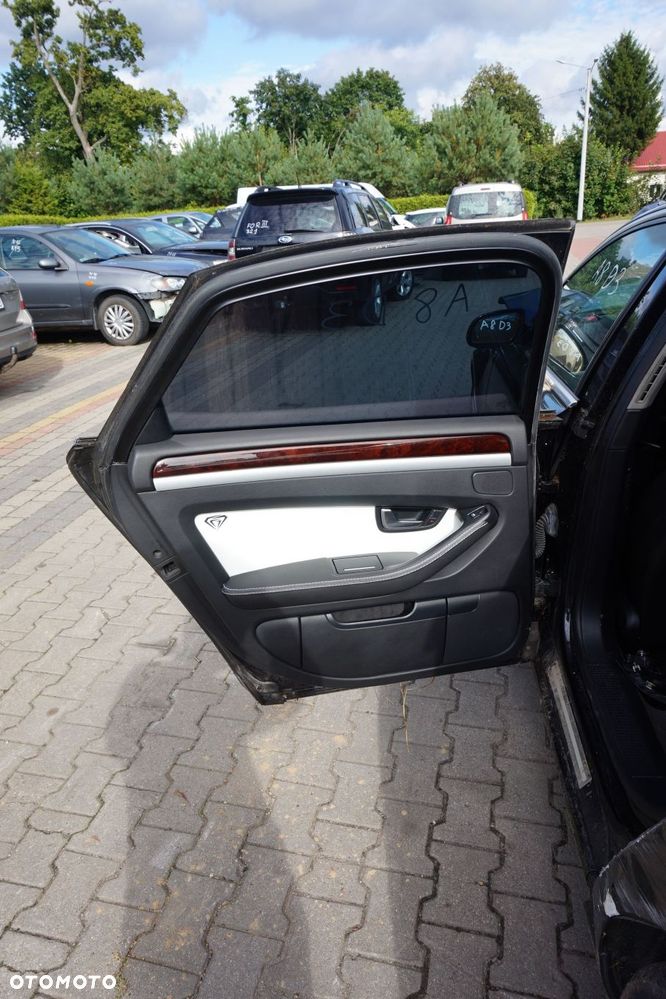 DRZWI TYLNE LEWE A8 II D3 4E2 LIFT   CZARNY AUDI 2005-2010 - 8