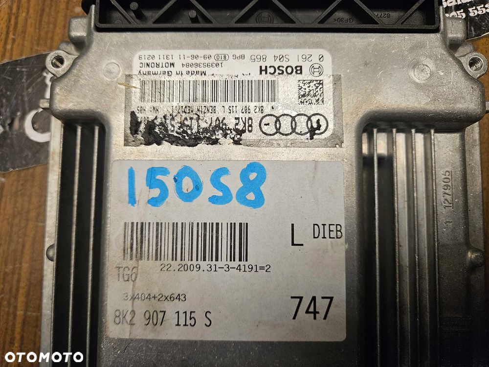 Komputer 8K2907115S 8K2907115L 0261S04865 Moduł Sterownik Silnika Silnik 2.0 TFSI Benzyna Audi A4 B8 A5 8T - 2