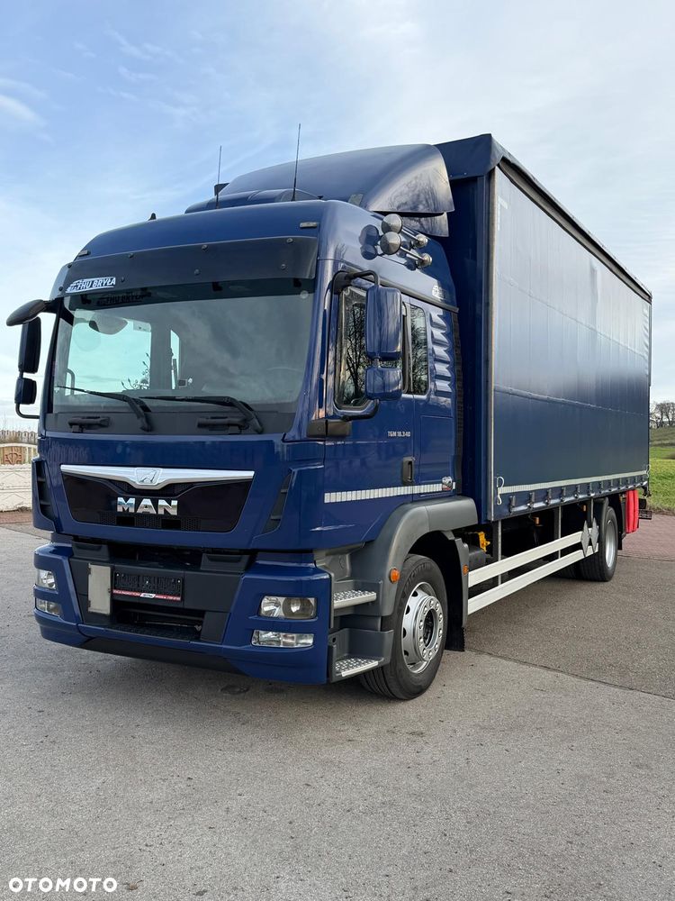 MAN TGM 18.340 / FIRANKA / SPROWADZONY /  9100 ŁADOWNOŚĆ / 18 PALET / E6 /  WINDA / - 2