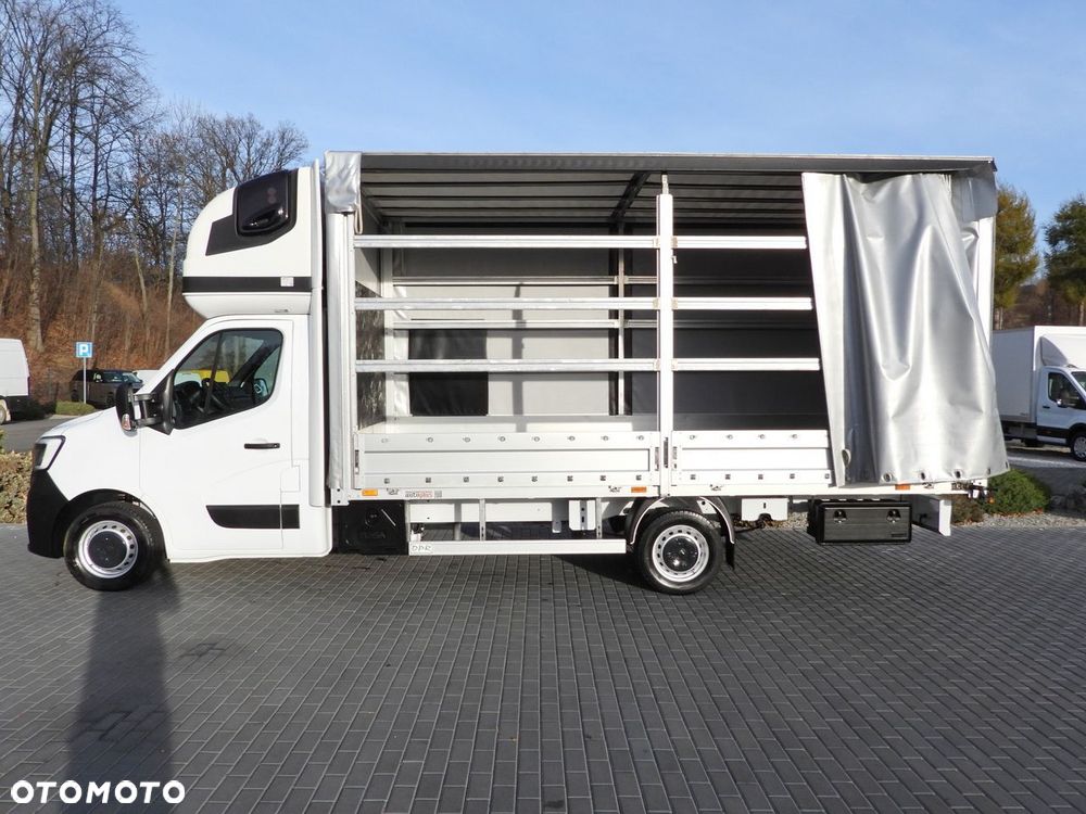 Renault MASTER PLANDEKA 10 PALET WEBASTO TEMPOMAT LEDY PNEUMATYKA KLIMATYZACJA  165KM - 9