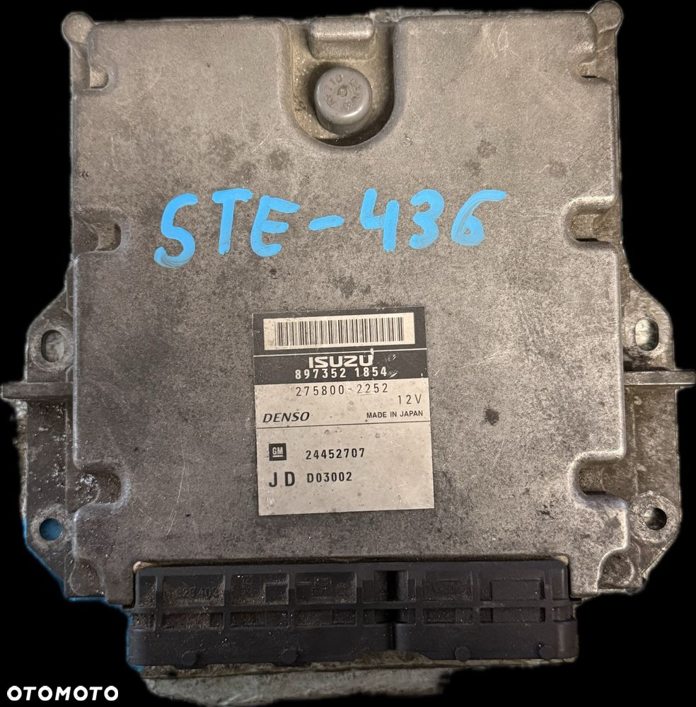 Sterownik Silnika ECU Komputer Opel 897352 1854 2.0 DTI - 1