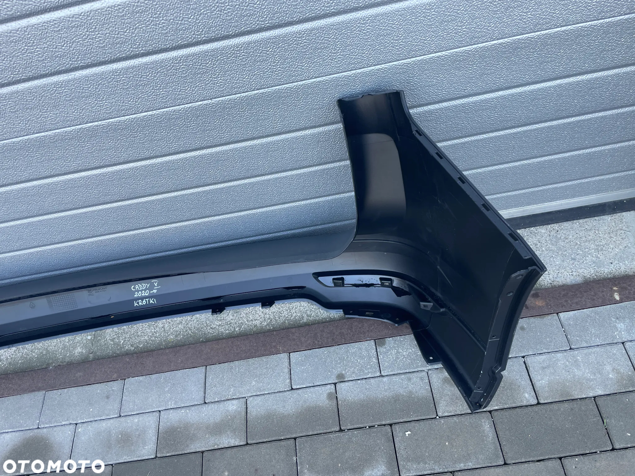 ZDERZAK TYLNY VW CADDY V  2020-- NOWY CZARNY - 5