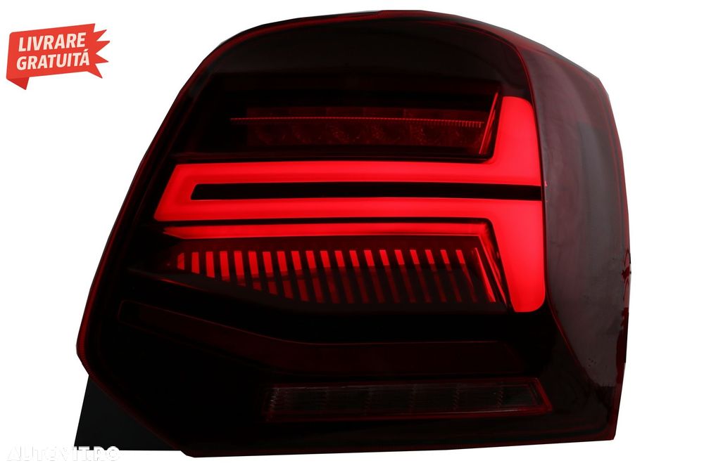 Stopuri Full LED VW POLO 6R 6C 61 (2011-2017) Semnal Dinamic Led Vento Look- livrare gratuita - 8