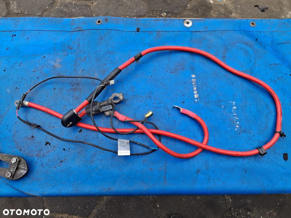 BMW E60 E61 Klema plusowa pirotechniczna przewód plusowy akumulatora - 1