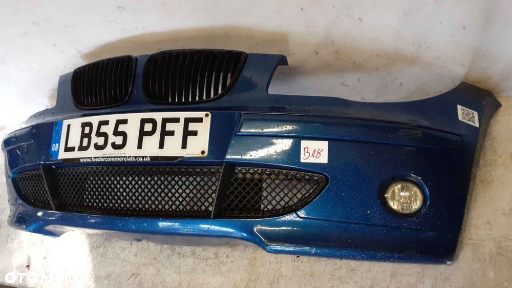 ^ ZDERZAK PRZÓD PRZEDNI DO BMW E87 1 POD HALOGENY NIEBIESKI KOD KOLOR LE MANS BLAU - 3