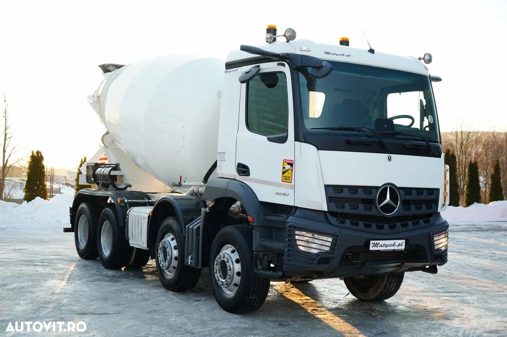Mercedes-Benz AROCS 3240 / 9M3 BETONIERĂ / 8x4 / BETONIERĂ / AUTOMATĂ / CAMERĂ / JANTE DIN ALIAJ / - 8