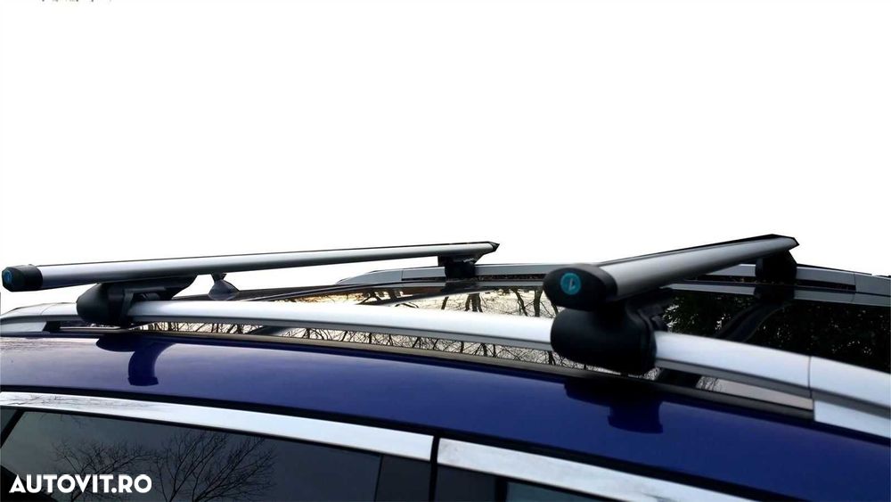 Set bare transversale portbagaj aluminiu pe bare longitudinale univ. - 1