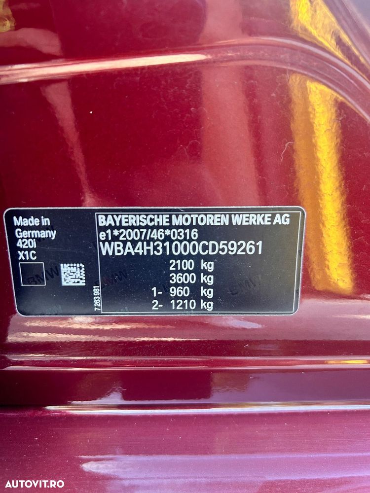 BMW Seria 4 420i xDrive AT - 13