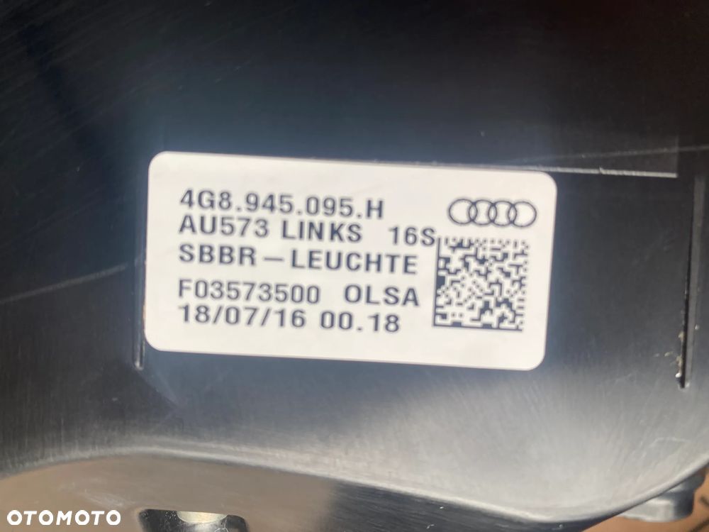 AUDI A7 C7 4G lift Lampy tył Komplet LED MATRIX 4G8945095H 4G8945093H 38km - 16