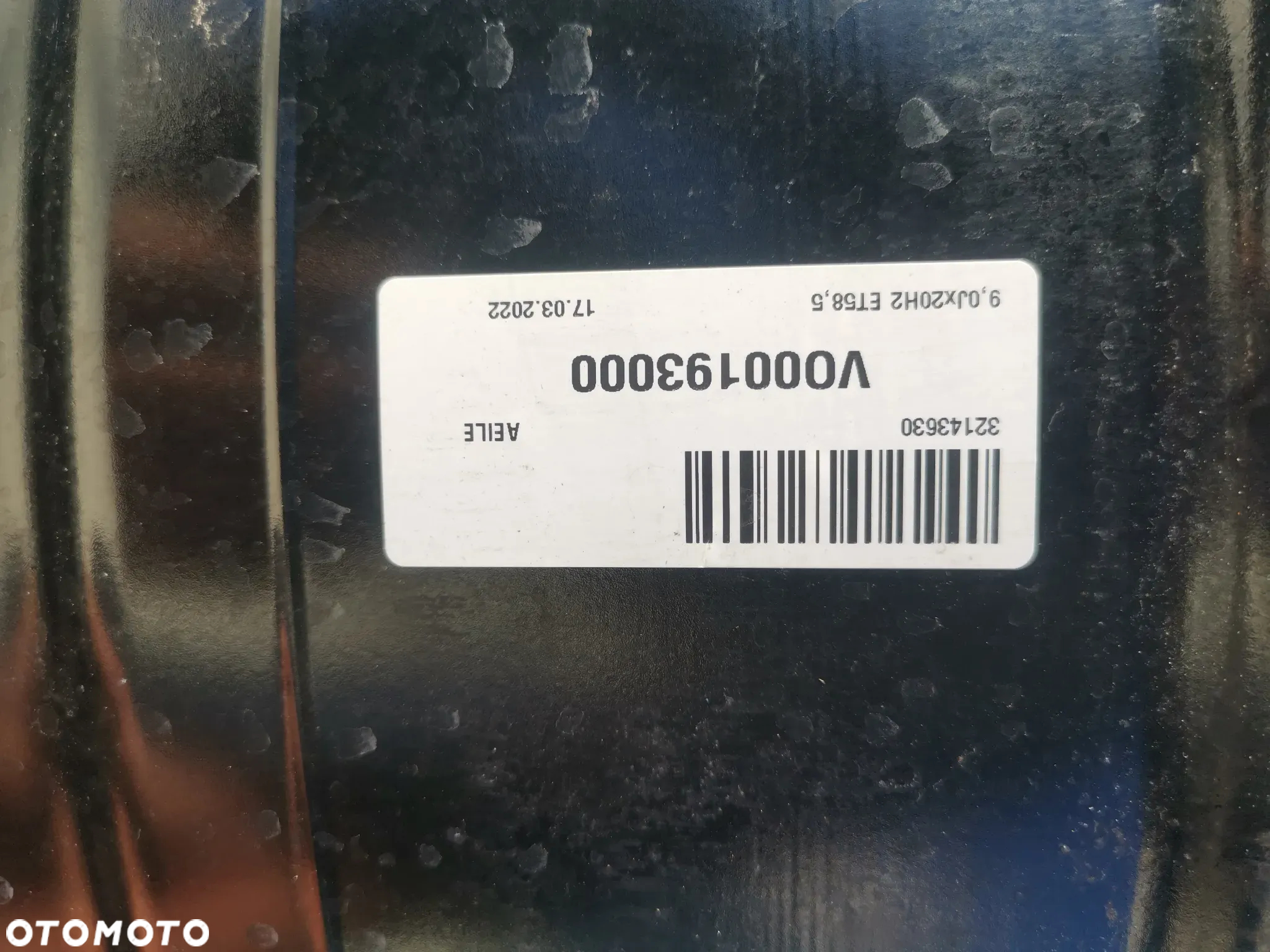 ALUFELGA Volvo,XC40 5X108 R20 9JX ET58,5 32143630 - 6