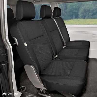 Husa scaune pentru VW Transporter T5 2003-2015, 2 randuri 1+2 - 1